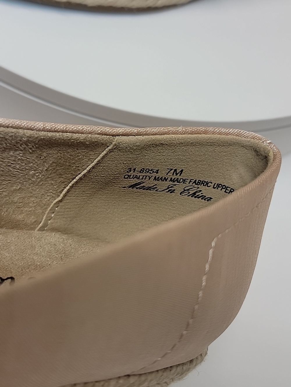 EASY STREET NEW IN BOX SILK PEEP-TOE ESPADRILLE WEDGE SHOES - Picture 12 of 15